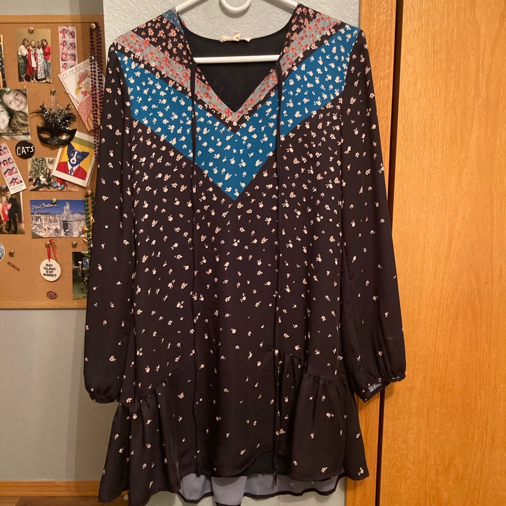 Floral Print Boho Dress